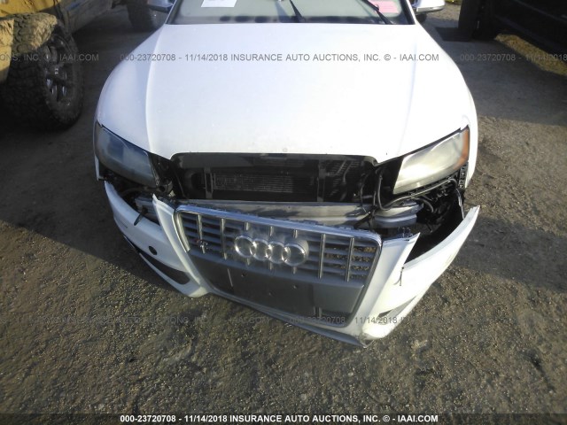 WAURV78T89A035051 - 2009 AUDI S5 QUATTRO WHITE photo 6