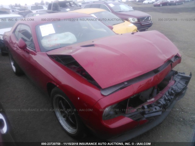 2B3CJ4DG0BH501060 - 2011 DODGE CHALLENGER RED photo 1