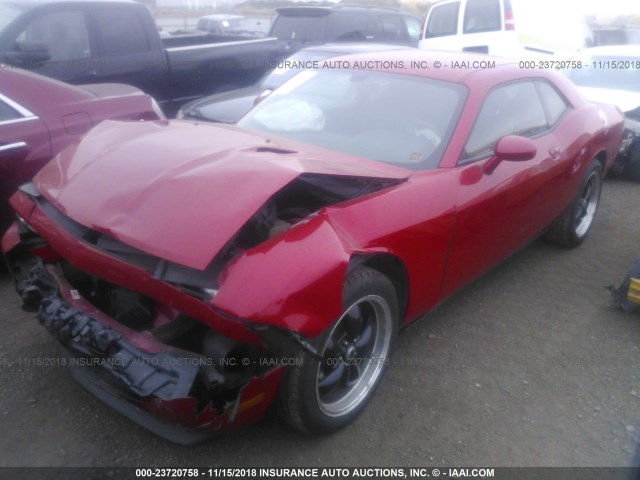 2B3CJ4DG0BH501060 - 2011 DODGE CHALLENGER RED photo 2