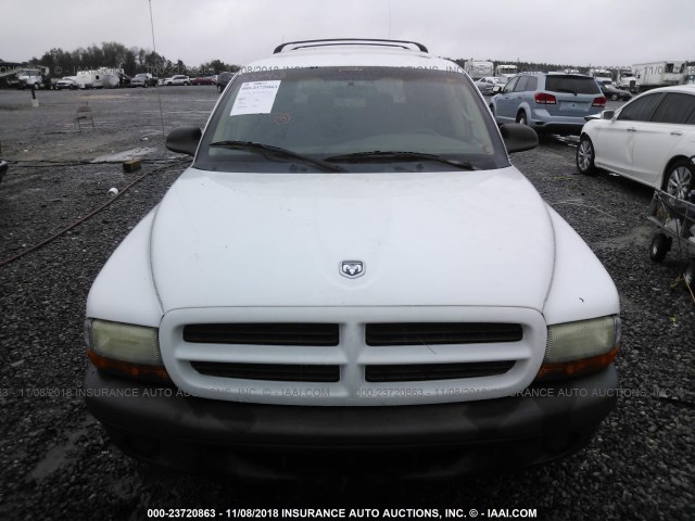 1D4HR38N73F581253 - 2003 DODGE DURANGO SPORT WHITE photo 6