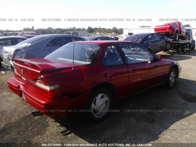 JHMBA4244MC000938 - 1991 HONDA PRELUDE SI/4WS RED photo 4