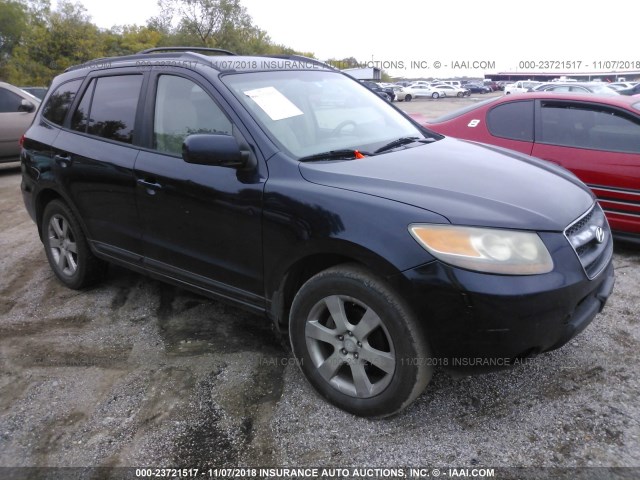 5NMSH13E27H120892 - 2007 HYUNDAI SANTA FE SE/LIMITED BLACK photo 1