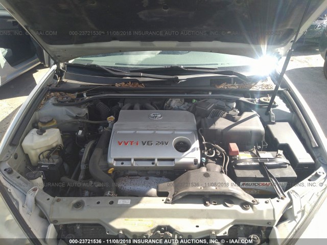 4T1BF30KX5U615466 - 2005 TOYOTA CAMRY LE/XLE/SE SILVER photo 10