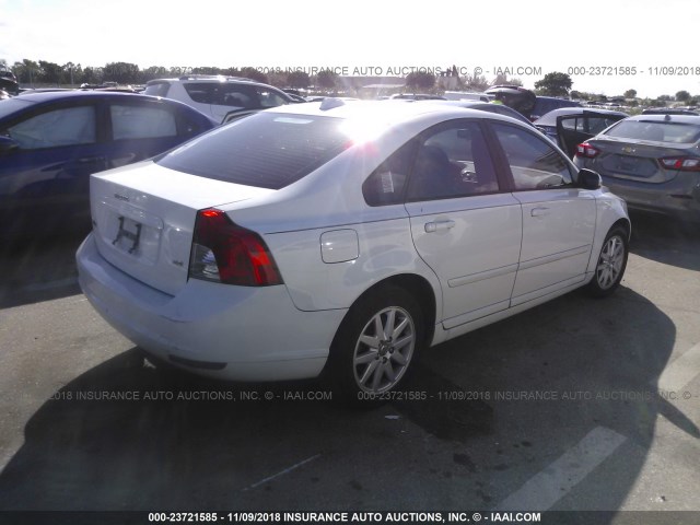 YV1MS382182357913 - 2008 VOLVO S40 2.4I WHITE photo 4