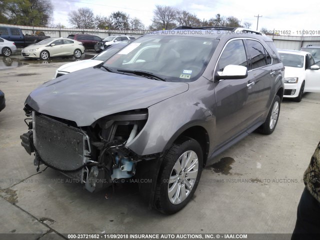 2CNALFEW0A6281524 - 2010 CHEVROLET EQUINOX LTZ BROWN photo 2