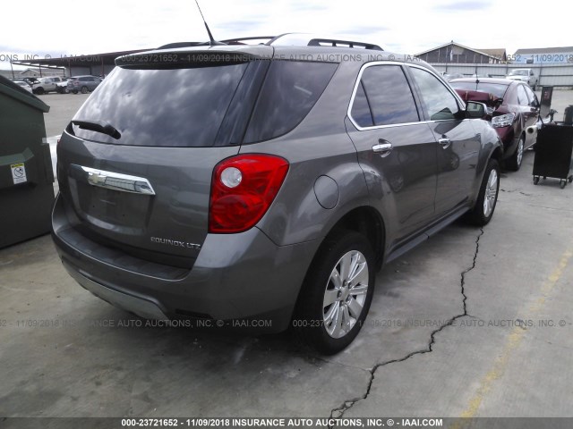 2CNALFEW0A6281524 - 2010 CHEVROLET EQUINOX LTZ BROWN photo 4