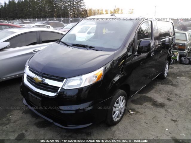 3N63M0ZN1FK702522 - 2015 CHEVROLET CITY EXPRESS LT BLACK photo 2