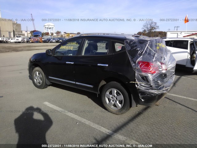 JN8AS5MV5FW252810 - 2015 NISSAN ROGUE SELECT S BLACK photo 3