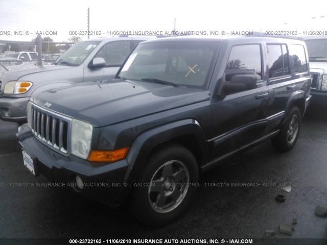 1J8HG48K37C666573 - 2007 JEEP COMMANDER Dark Blue photo 2
