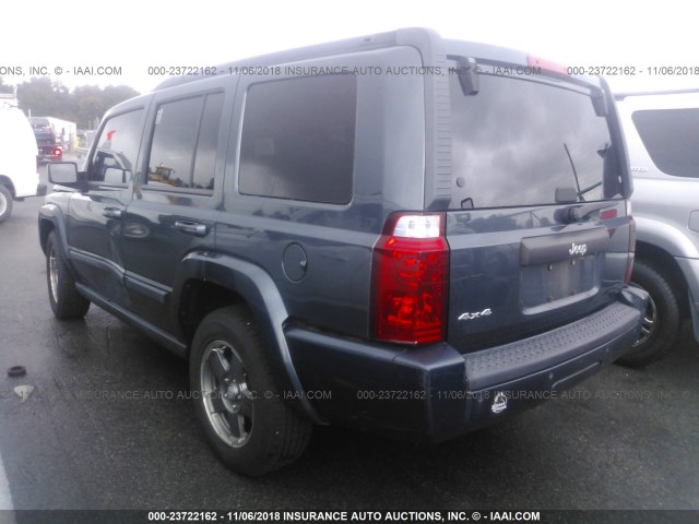 1J8HG48K37C666573 - 2007 JEEP COMMANDER Dark Blue photo 3