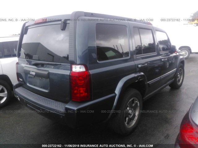 1J8HG48K37C666573 - 2007 JEEP COMMANDER Dark Blue photo 4