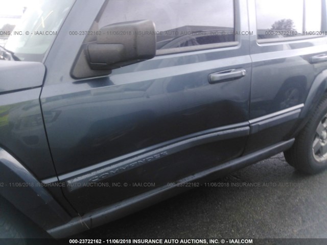 1J8HG48K37C666573 - 2007 JEEP COMMANDER Dark Blue photo 6