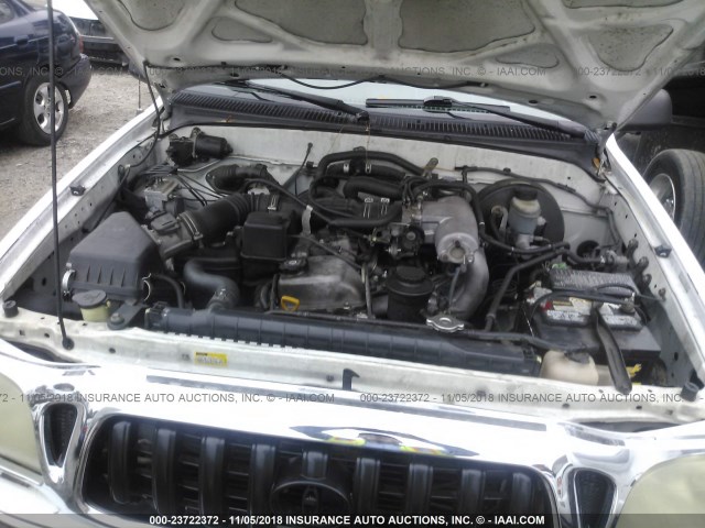 5TESM92N04Z360191 - 2004 TOYOTA TACOMA XTRACAB PRERUNNER თეთრი ფოტო 10