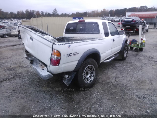 5TESM92N04Z360191 - 2004 TOYOTA TACOMA XTRACAB PRERUNNER WHITE photo 4