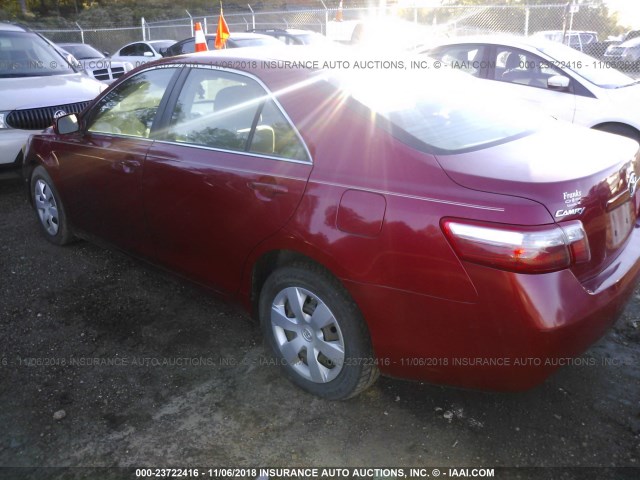 4T1BE46K98U232333 - 2008 TOYOTA CAMRY CE/LE/XLE/SE RED photo 3