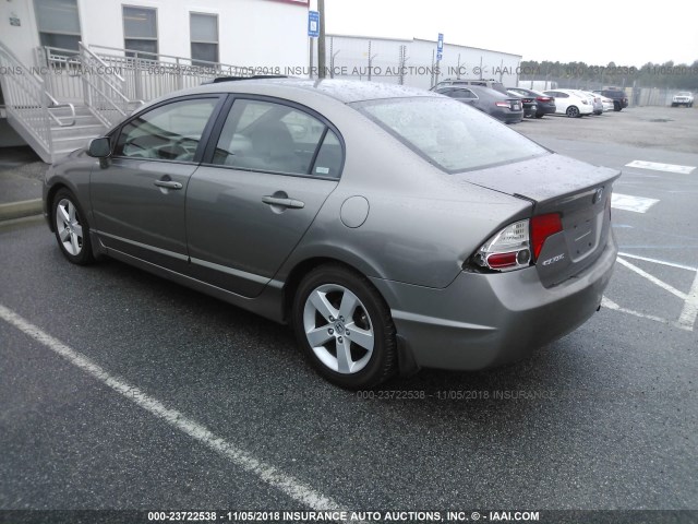 1HGFA16896L130541 - 2006 HONDA CIVIC EX GRAY photo 3