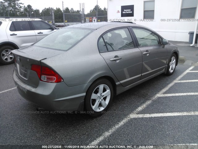 1HGFA16896L130541 - 2006 HONDA CIVIC EX GRAY photo 4