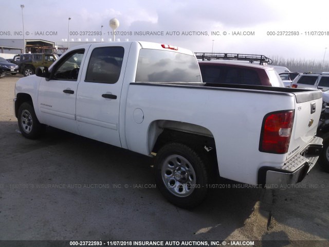 3GCPCSEA6CG129525 - 2012 CHEVROLET SILVERADO C1500 LT WHITE photo 3