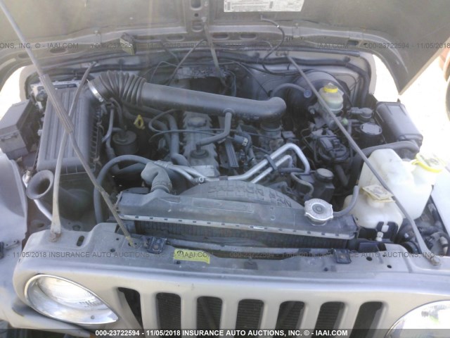 1J4FA49S0YP774295 - 2000 JEEP WRANGLER / TJ SPORT GRAY photo 10