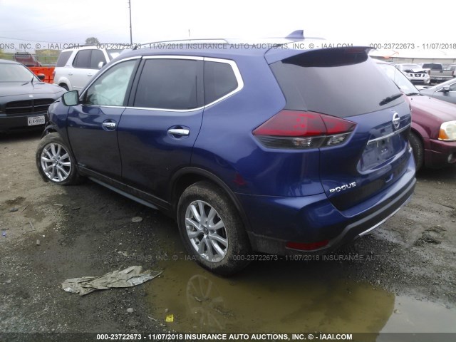 5N1AT2MV6JC712439 - 2018 NISSAN ROGUE SV/SL BLUE photo 3