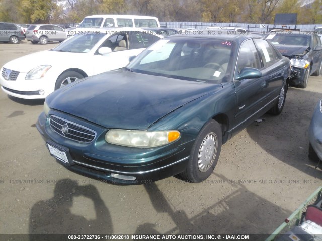 2G4WB52K3V1445131 - 1997 BUICK REGAL LS GREEN photo 2