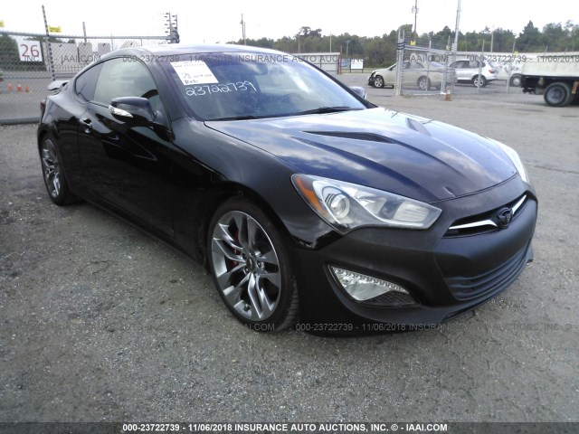 KMHHU6KJ3EU118703 - 2014 HYUNDAI GENESIS COUPE  BLACK photo 1