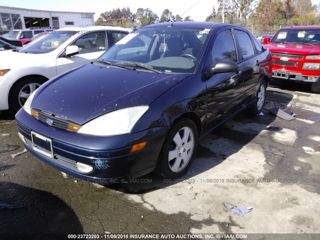 1FAFP38321W378895 - 2001 FORD FOCUS ZTS BLUE photo 2