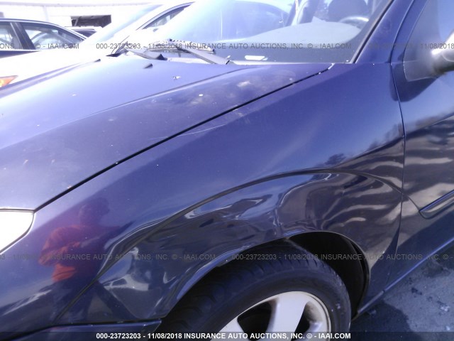 1FAFP38321W378895 - 2001 FORD FOCUS ZTS BLUE photo 6