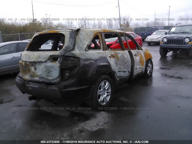 2HNYD28638H551939 - 2008 ACURA MDX TECHNOLOGY BURGUNDY photo 4