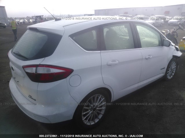 1FADP5BU3DL514896 - 2013 FORD C-MAX SEL WHITE photo 4