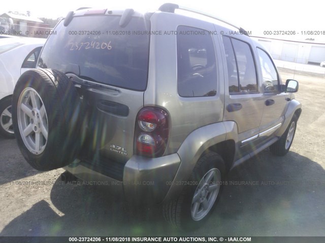 1J4GK58K27W676270 - 2007 JEEP LIBERTY LIMITED GRAY photo 4