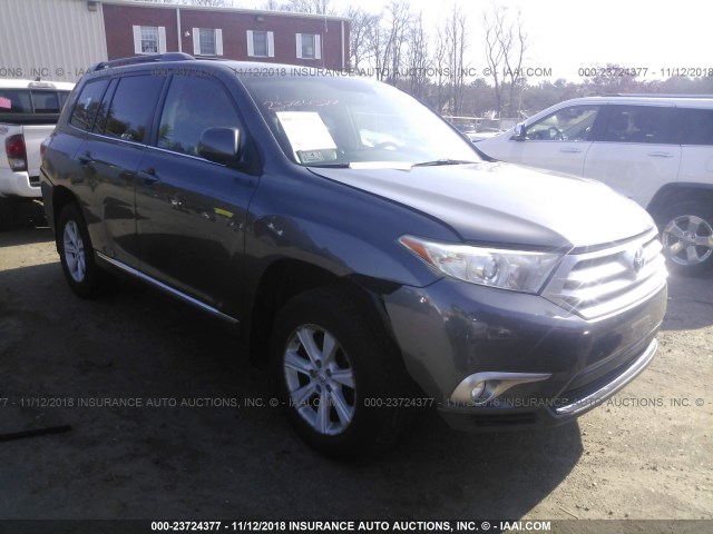 5TDBK3EH9DS207573 - 2013 TOYOTA HIGHLANDER PLUS/SE GRAY photo 1