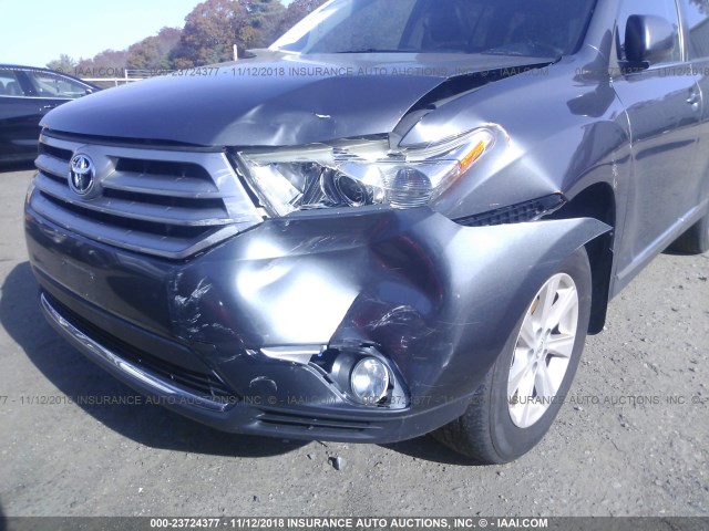 5TDBK3EH9DS207573 - 2013 TOYOTA HIGHLANDER PLUS/SE GRAY photo 6