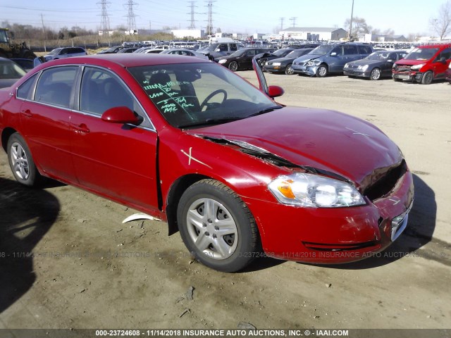 2G1WB58KX81281899 - 2008 CHEVROLET IMPALA LS RED photo 1