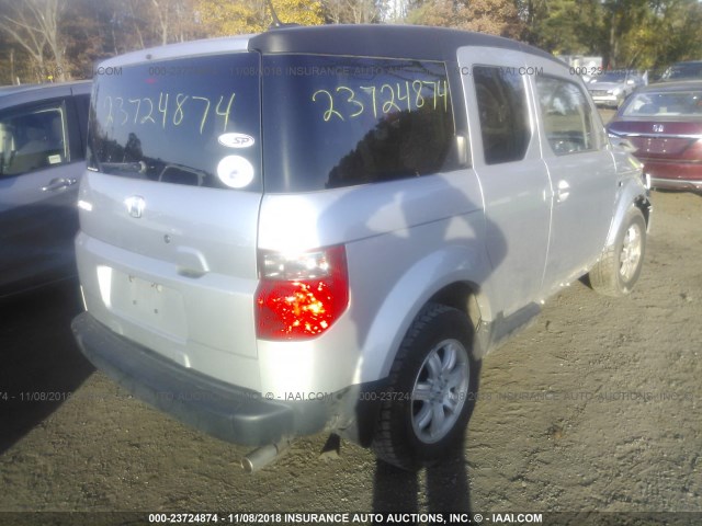 5J6YH28746L019340 - 2006 HONDA ELEMENT EX SILVER photo 4