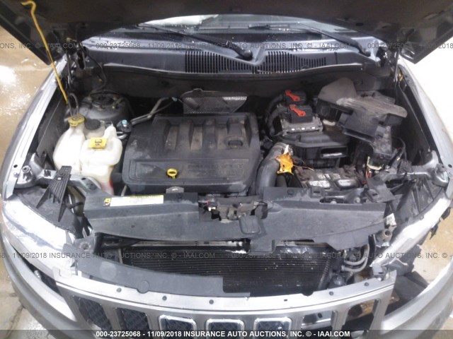 1C4NJDEB9CD662211 - 2012 JEEP COMPASS LATITUDE 灰色 照片 10