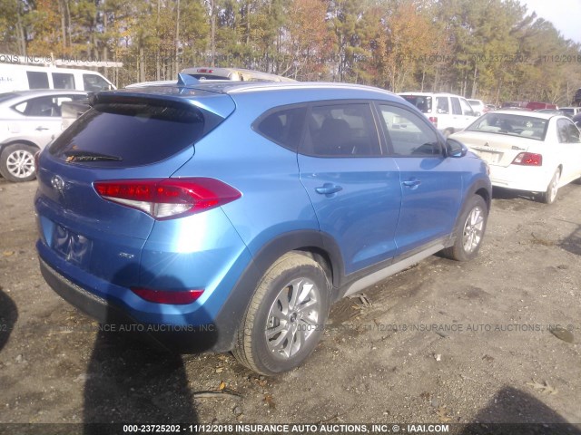 KM8J3CA49JU736102 - 2018 HYUNDAI TUCSON SEL/SEL PLUS BLUE photo 4