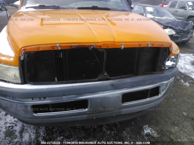 1B7HC16X2WS727402 - 1998 DODGE RAM 1500 ORANGE photo 6