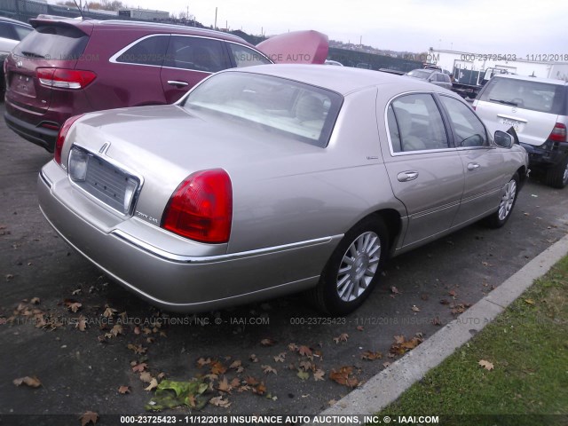 1LNHM81W63Y704486 - 2003 LINCOLN TOWN CAR EXECUTIVE TAN photo 4