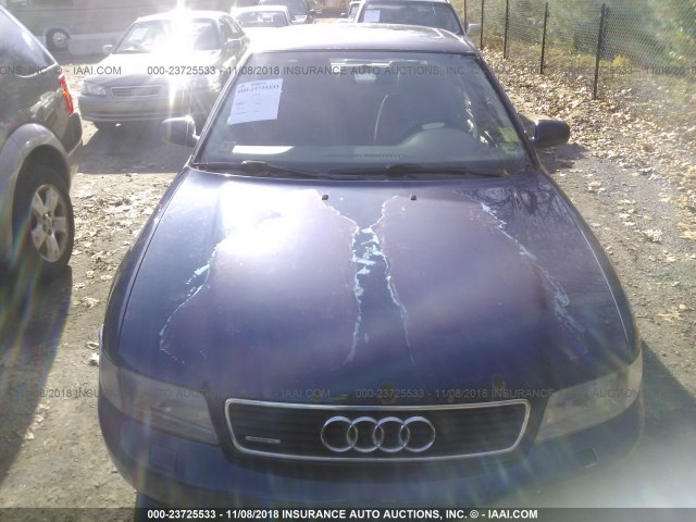 WAUED28D2XA035587 - 1999 AUDI A4 2.8 QUATTRO BLUE photo 6