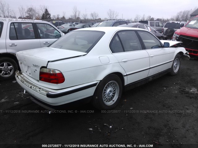 WBAGF8324WDL54045 - 1998 BMW 740 I AUTOMATIC WHITE photo 4