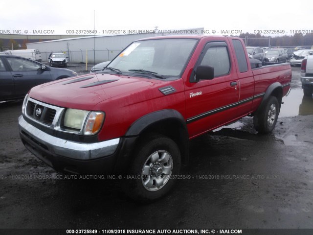 1N6ED26Y4YC422444 - 2000 NISSAN FRONTIER KING CAB XE/KING CAB SE RED photo 2