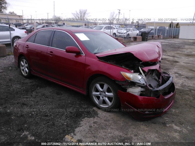 4T1BE46K37U031073 - 2007 TOYOTA CAMRY NEW GENERAT CE/LE/XLE/SE RED photo 1
