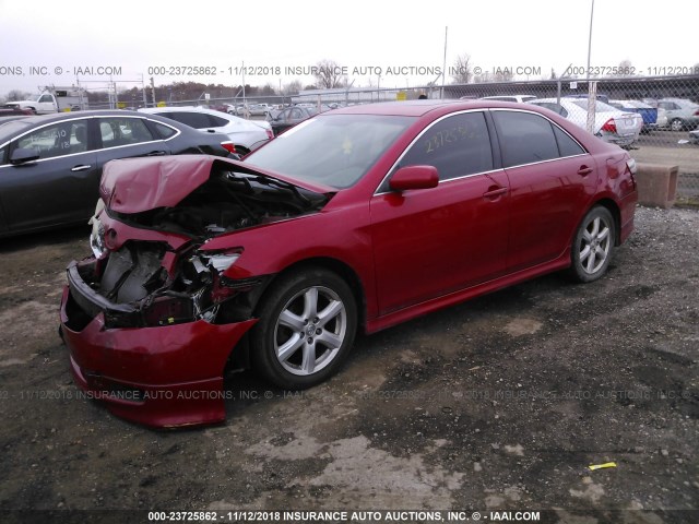 4T1BE46K37U031073 - 2007 TOYOTA CAMRY NEW GENERAT CE/LE/XLE/SE RED photo 2