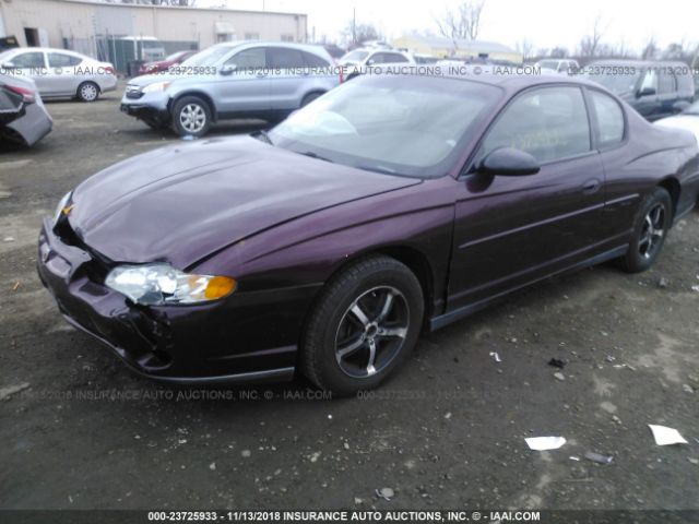 2G1WW12E139364597 - 2003 CHEVROLET MONTE CARLO LS MAROON photo 2