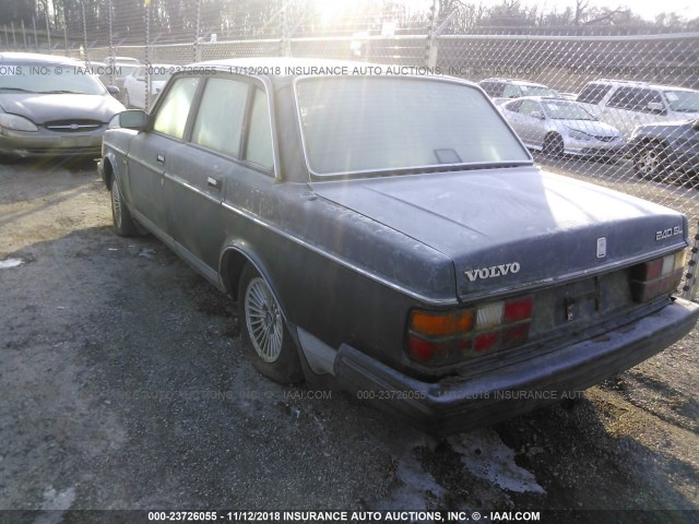 YV1AX8849K1339479 - 1989 VOLVO 244 DL/GL GREEN photo 3