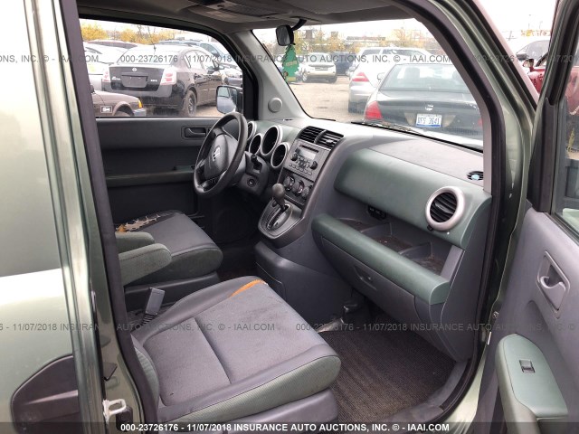 5J6YH28694L036946 - 2004 HONDA ELEMENT EX GREEN photo 5