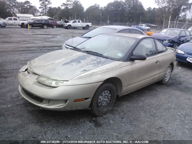 1G8ZF1288VZ189203 - 1997 SATURN SC1 GOLD photo 2