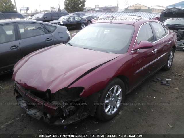 2G4WE537951199476 - 2005 BUICK LACROSSE CXS BURGUNDY photo 2