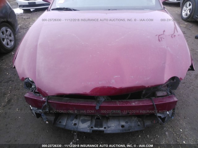 2G4WE537951199476 - 2005 BUICK LACROSSE CXS BURGUNDY photo 6